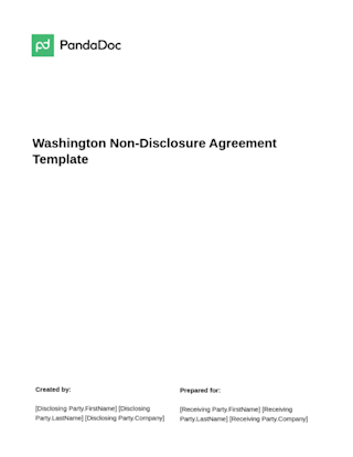 Washington Non-Disclosure Agreement (NDA) Template