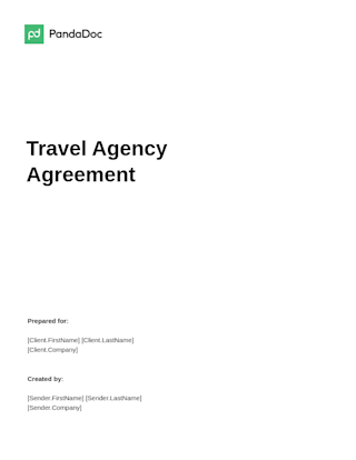 Travel Agency Agreement Template