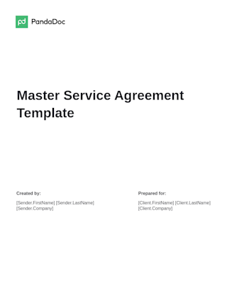 Master Service Agreement (MSA) Template