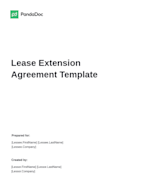 Lease Extension Agreement