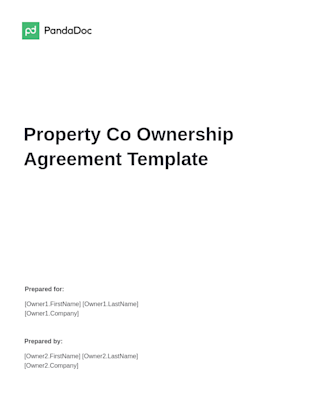 Property Co Ownership Agreement Template
