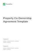 Property Co Ownership Agreement Template