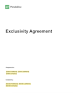 Exclusivity Agreement Template