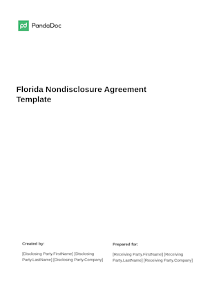 Florida Non-Disclosure Agreement (NDA) Template