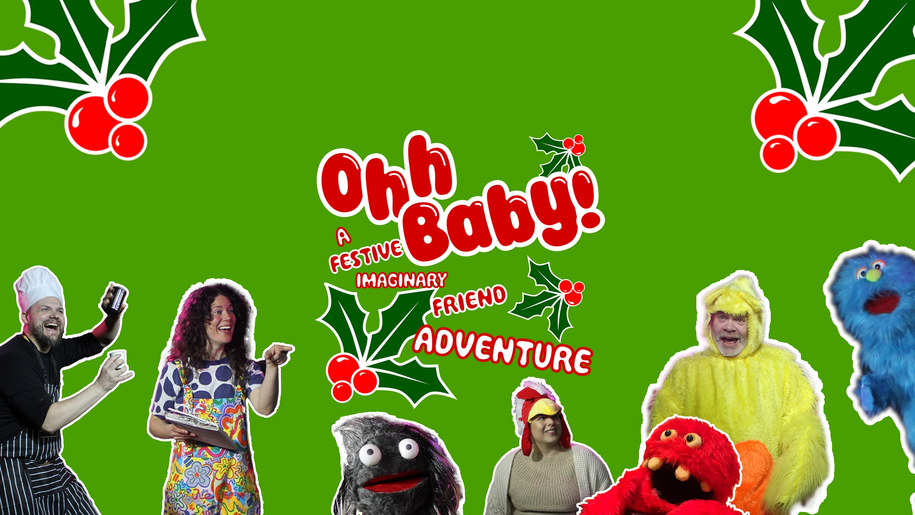 Banner showing Ohh Baby! show name alongside characters from the show