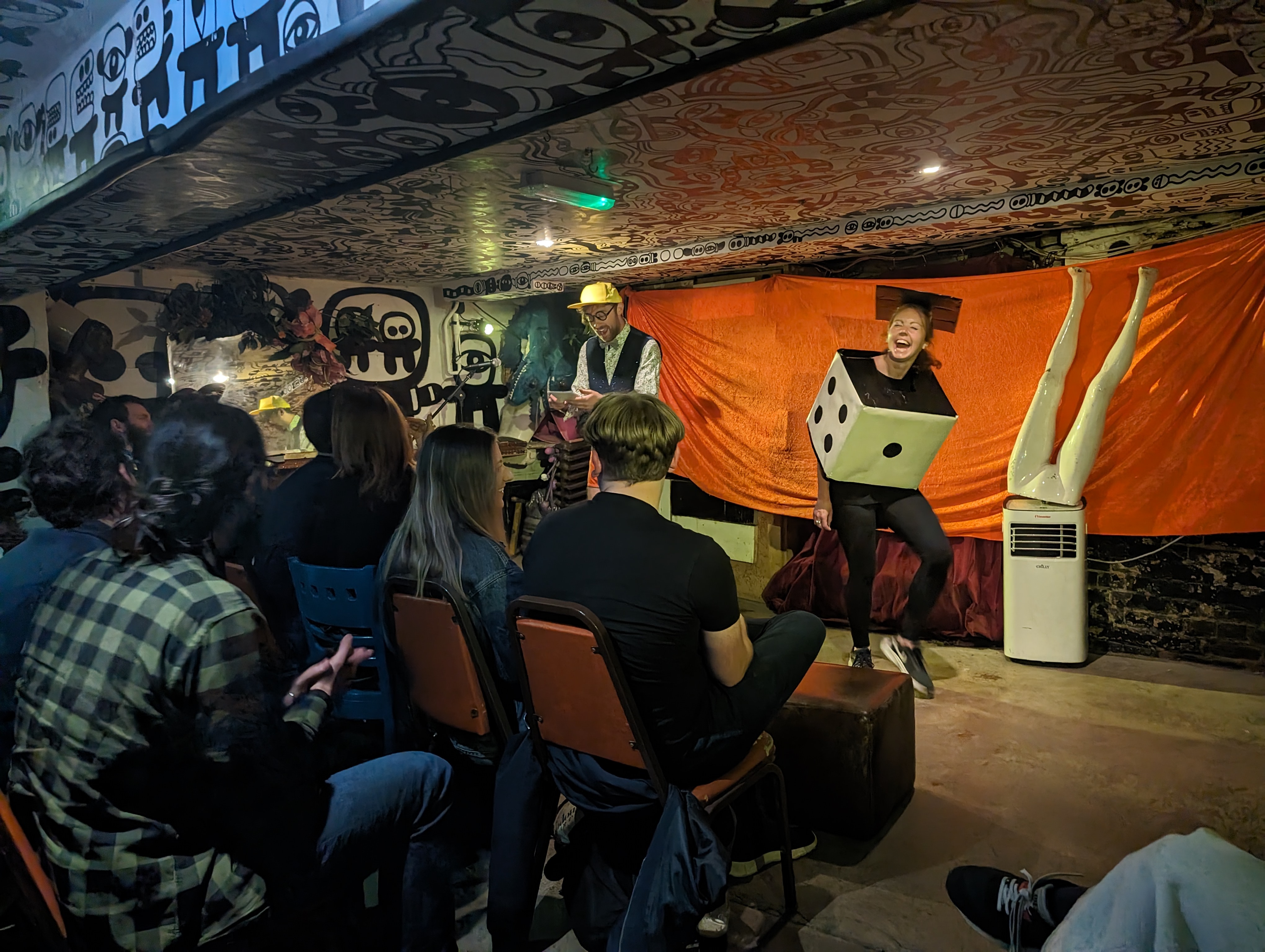 Modern Art Board Games MCs on stage