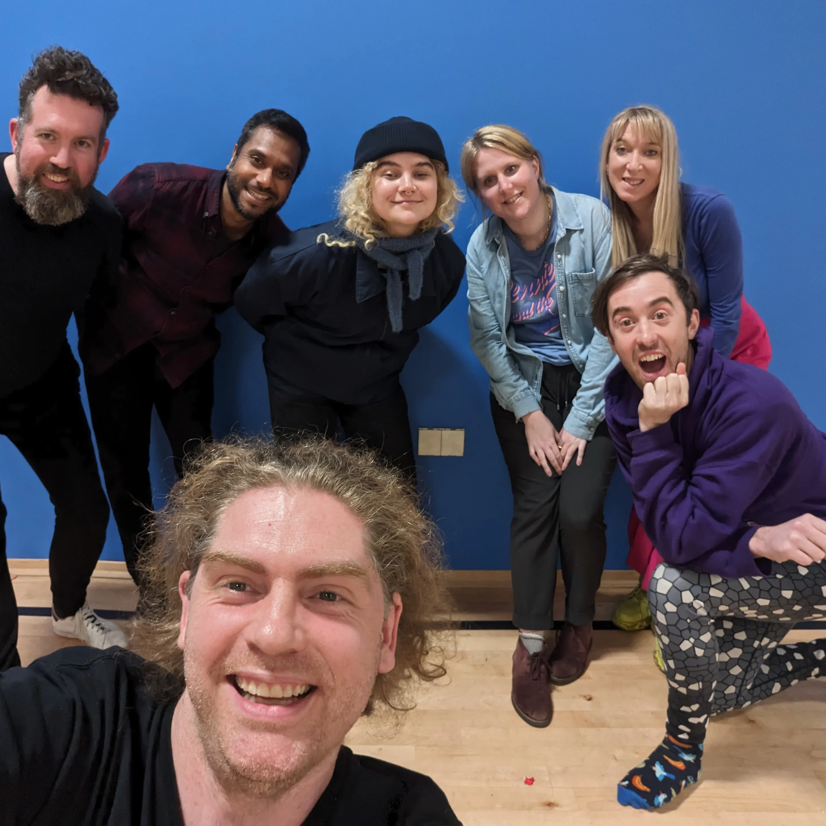 David Workshop Pic Image of participants from a workshop smiling to camera