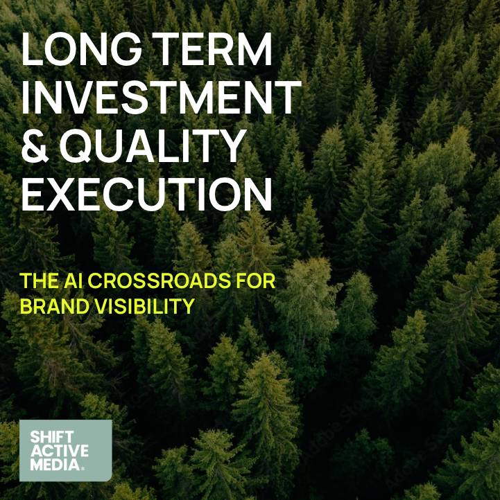 Long term investment & quality execution - The AI crossroads for brand visibility