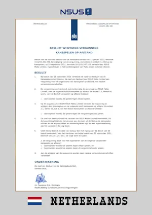 Netherlands Casino License