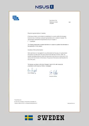Sweden License