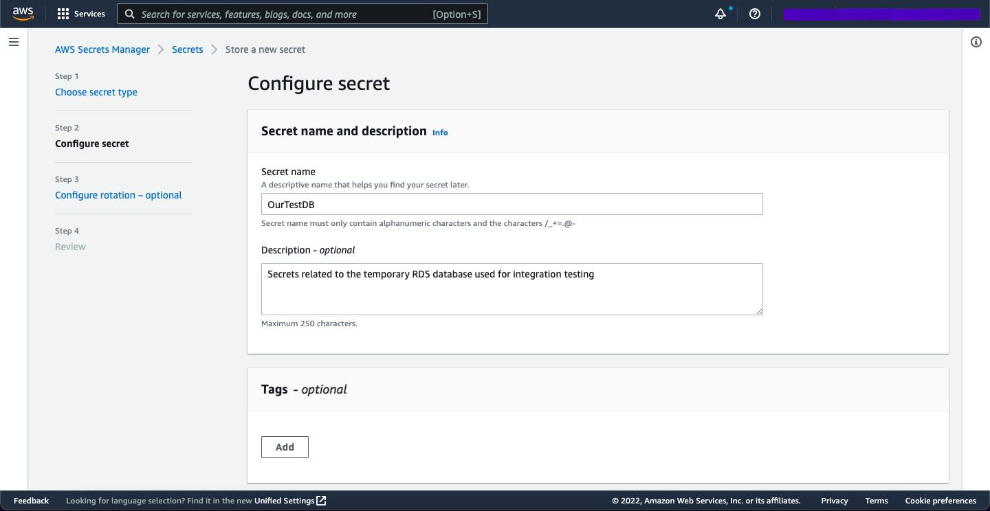 Configure Secret