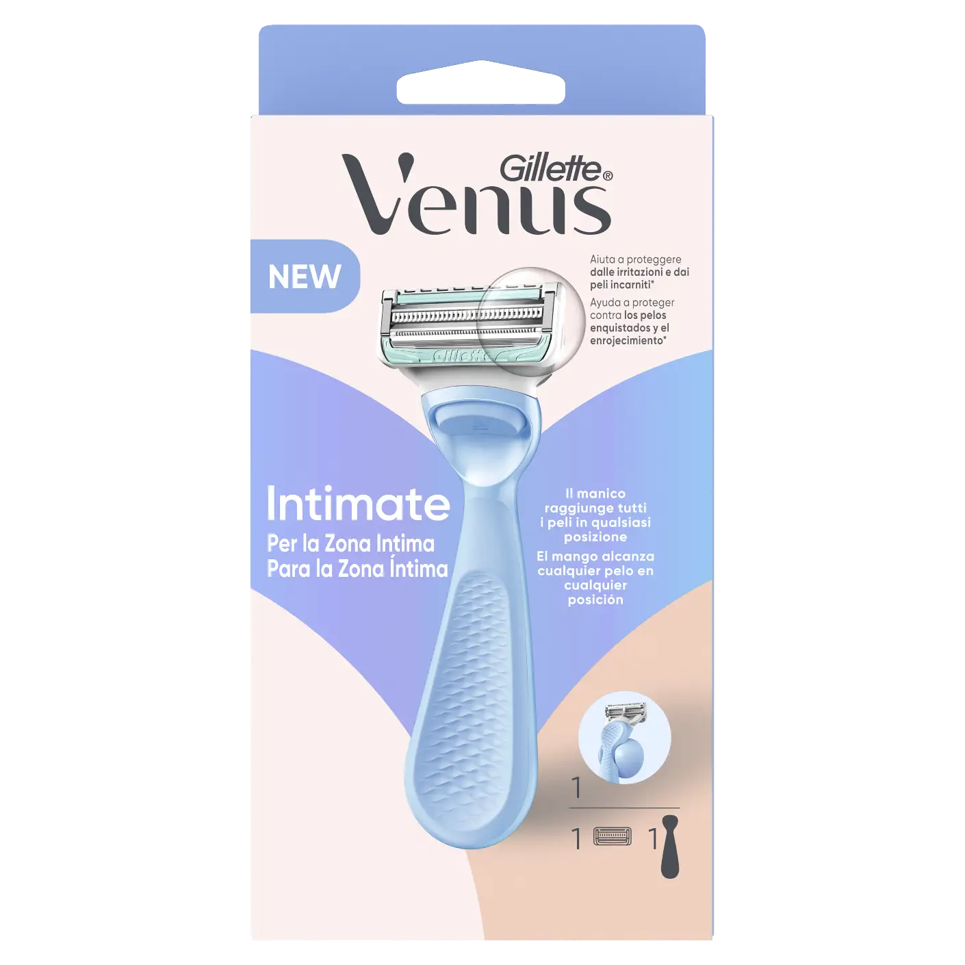 Venus maquinilla zona íntima