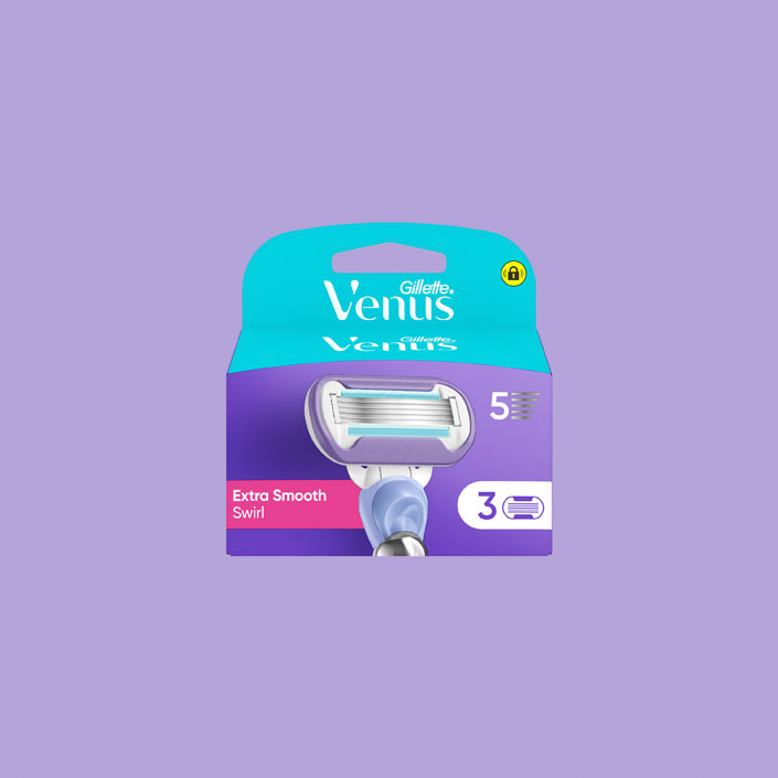 Gillette Venus Deluxe Smooth Lame di Ricambio - Include tre ricarice di lama