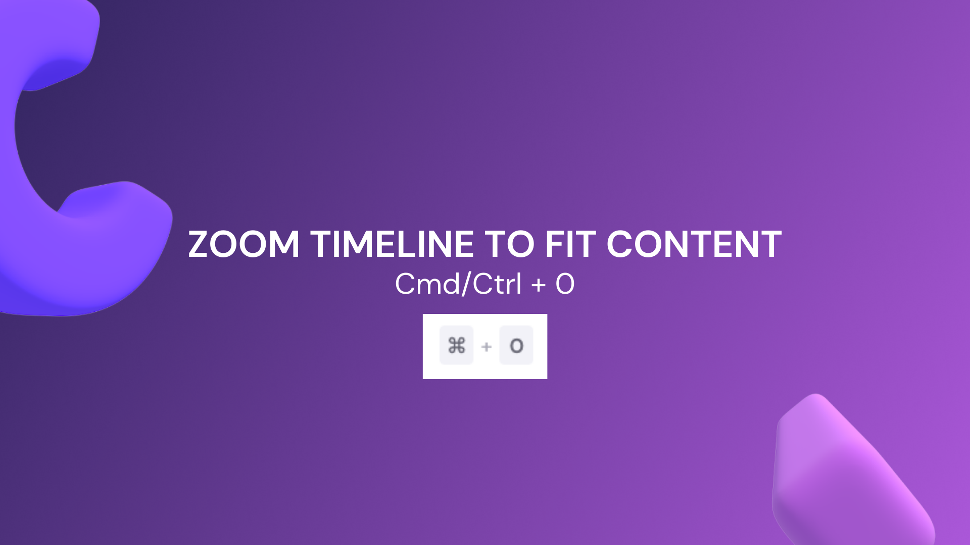 Zoom timeline to fit content