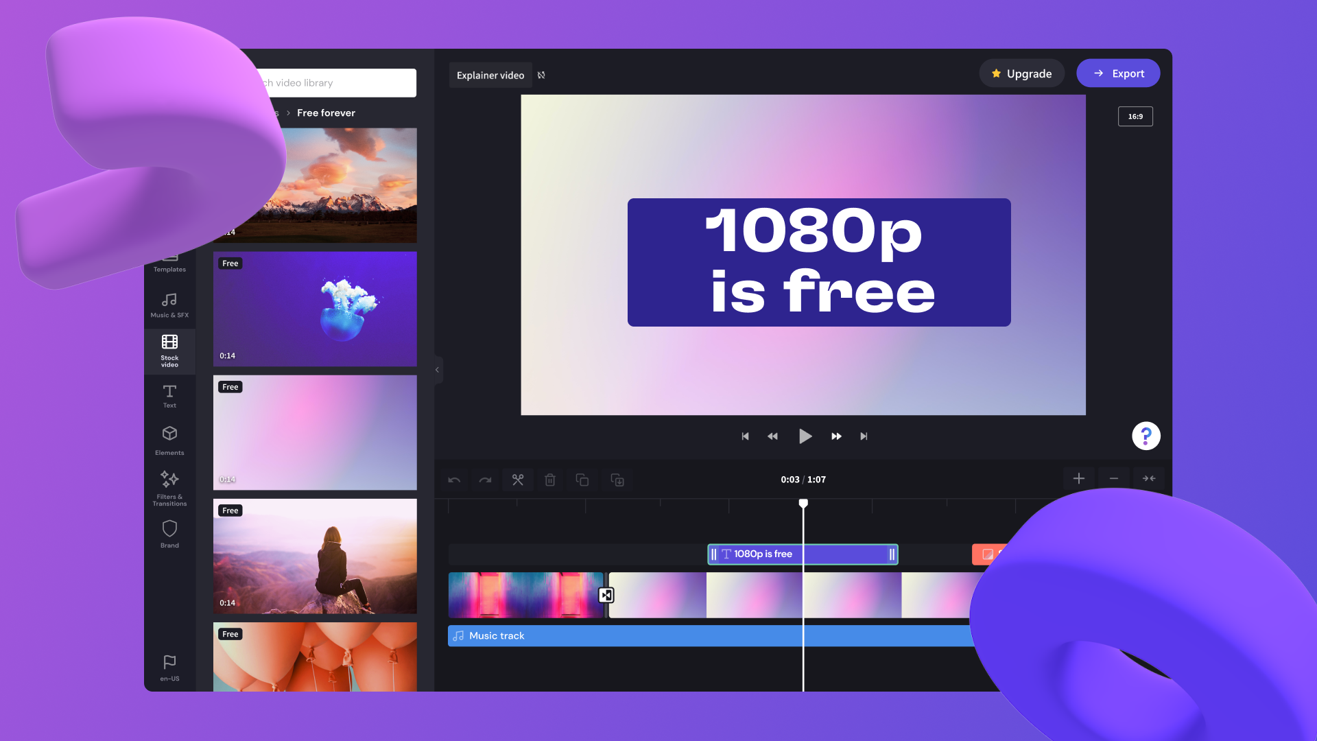We're making 1080p exports free | Clipchamp Blog