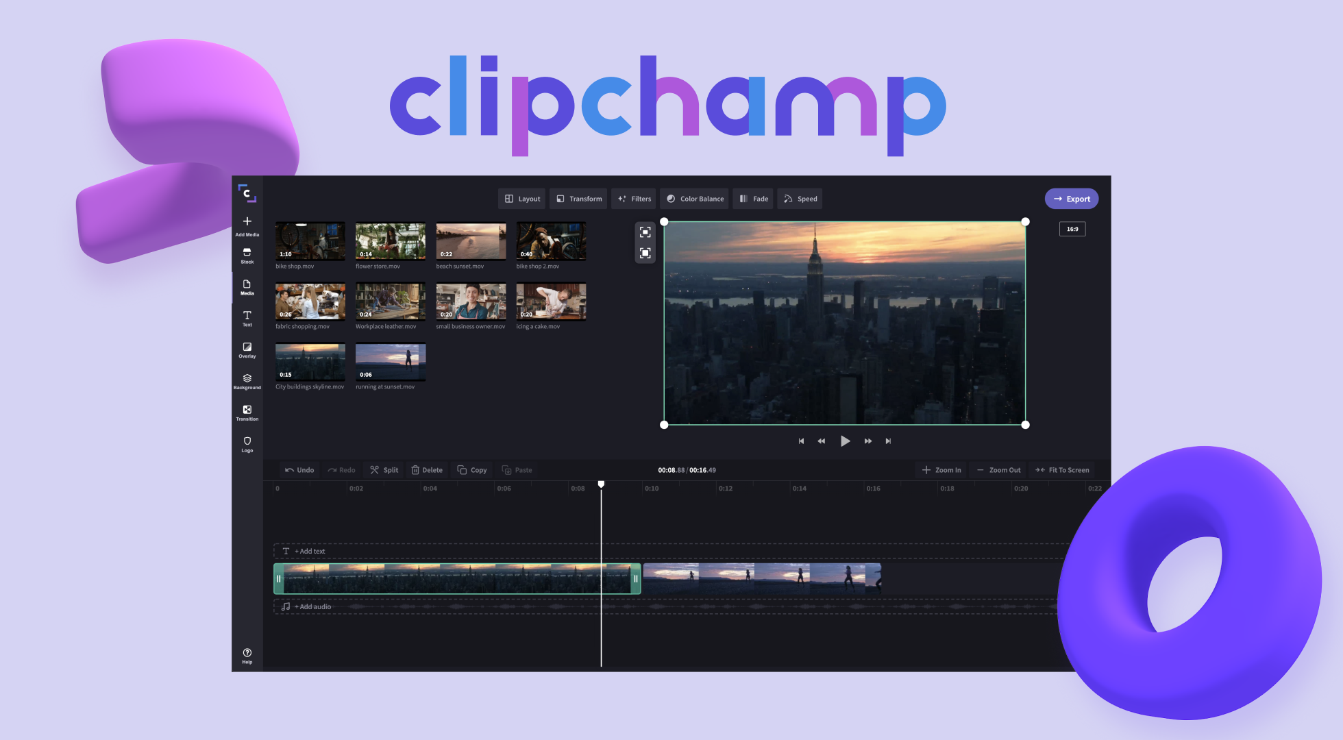 Видеоредактор windows. CLIPCHAMP. CLIPCHAMP - редактор видео. CLIPCHAMP логотип. CLIPCHAMP Интерфейс.