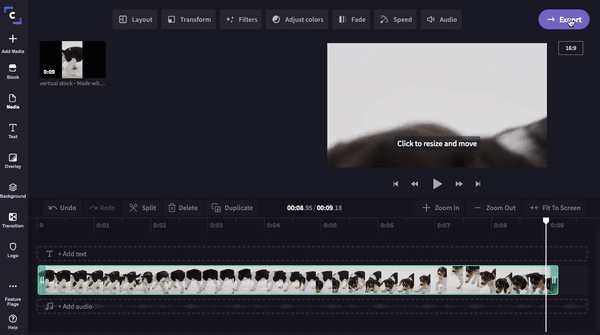 Export video-What is aspect ratio? How to use video aspect ratios on social media?-Clipchamp blog