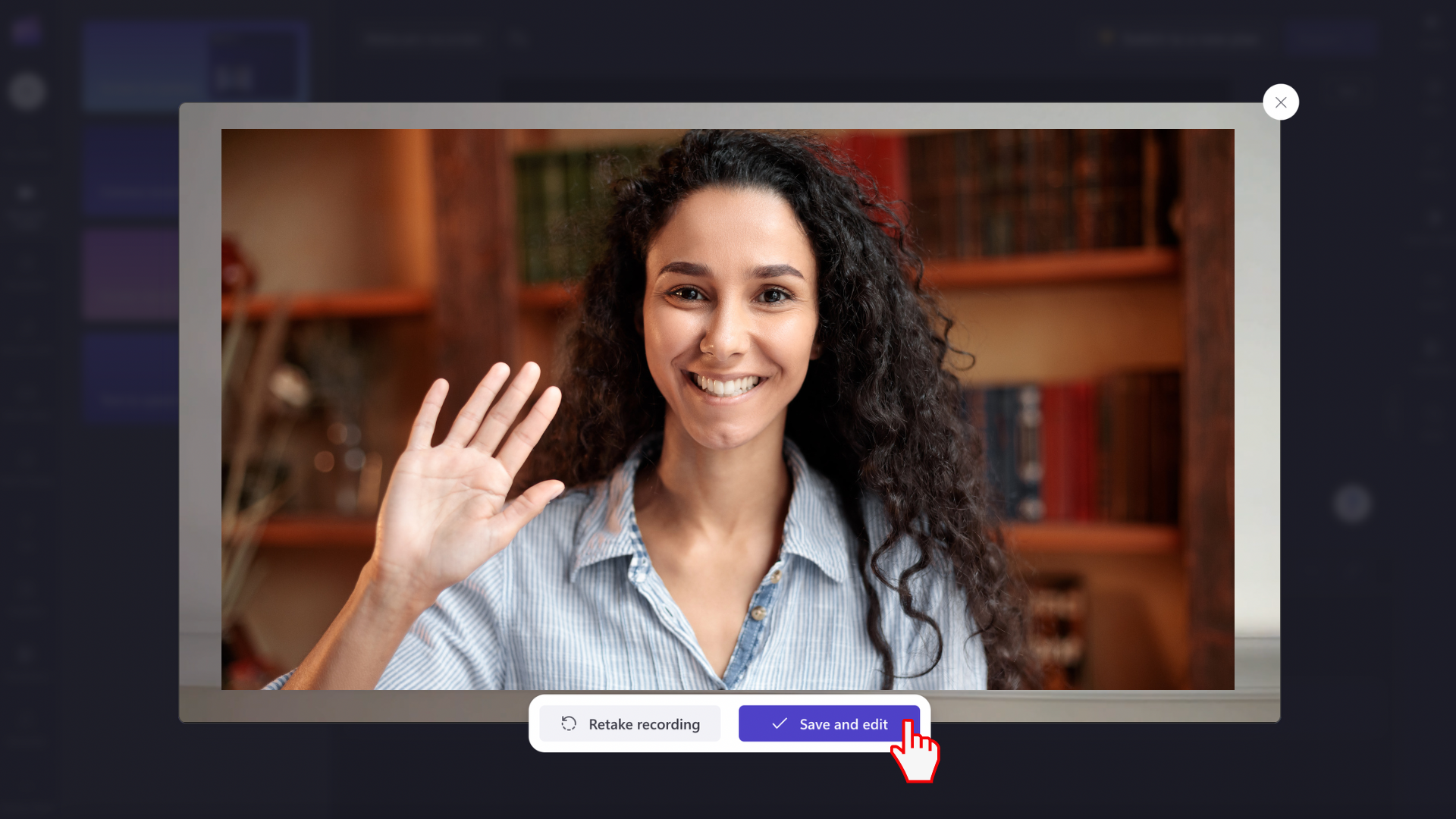 An image of a webcam video ready to save.