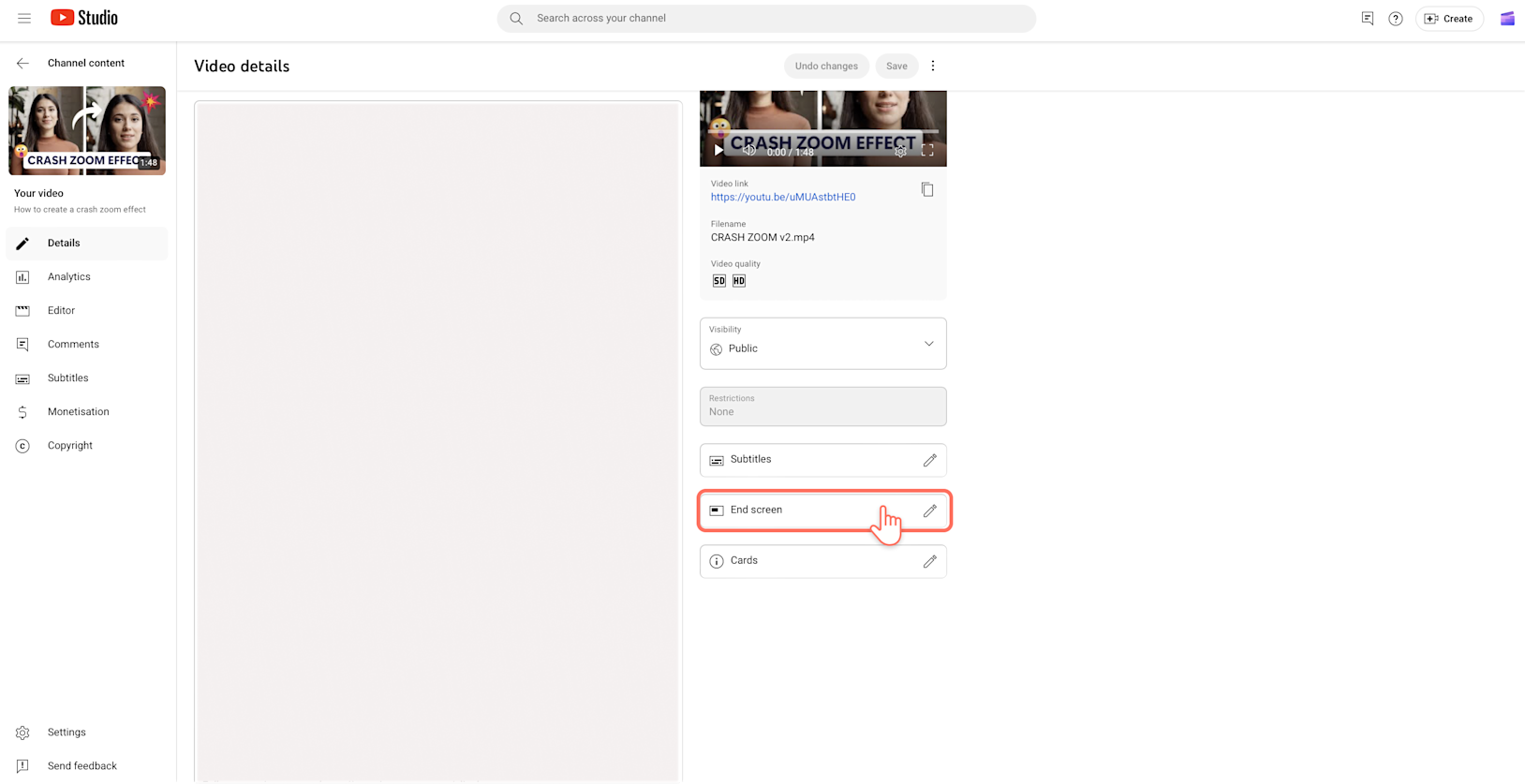 Add End Pic Example How to make YouTube end screens in 2024 | Clipchamp Blog