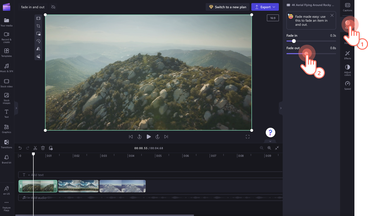 How to fade in and out of audio and video Clipchamp Blog