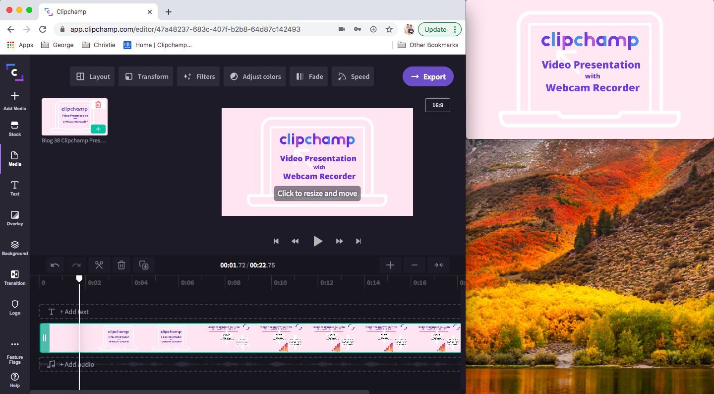 Record on webcam-How to Create an Engaging Video Presentation with Webcam-Clipchamp blog