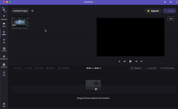 Add the file to the timeline and edit-How to download Twitch clips to make YouTube videos-Clipchamp blog