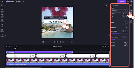 How to overlay text on video and GIFs | Clipchamp Blog
