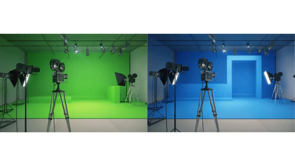 Blue screen-What is chroma key? How do you use a green screen for video?-Clipchamp blog