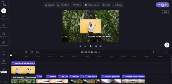 Step 8. Export your lyric video