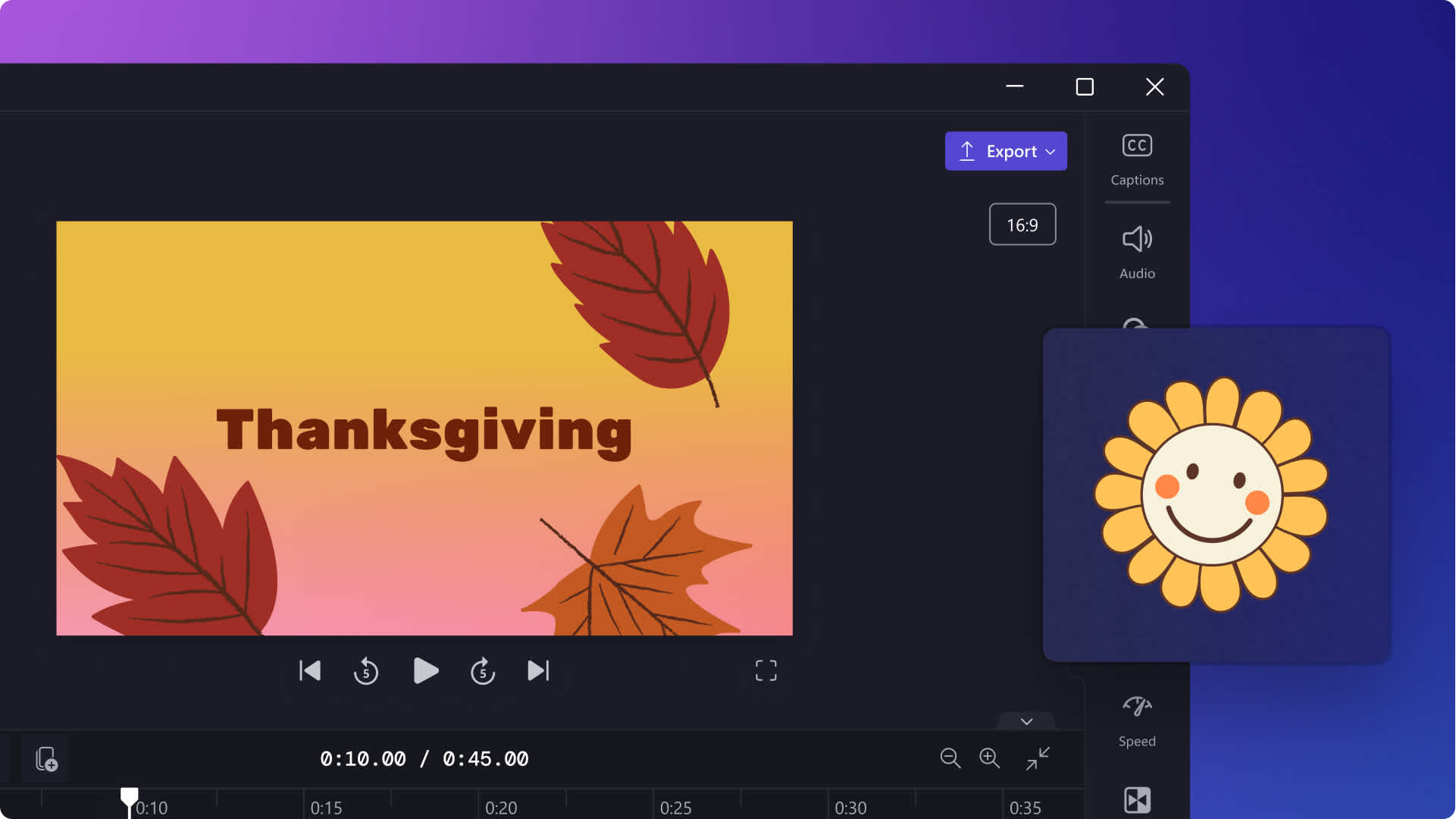 An image of the Thanksgiving thumbnail.