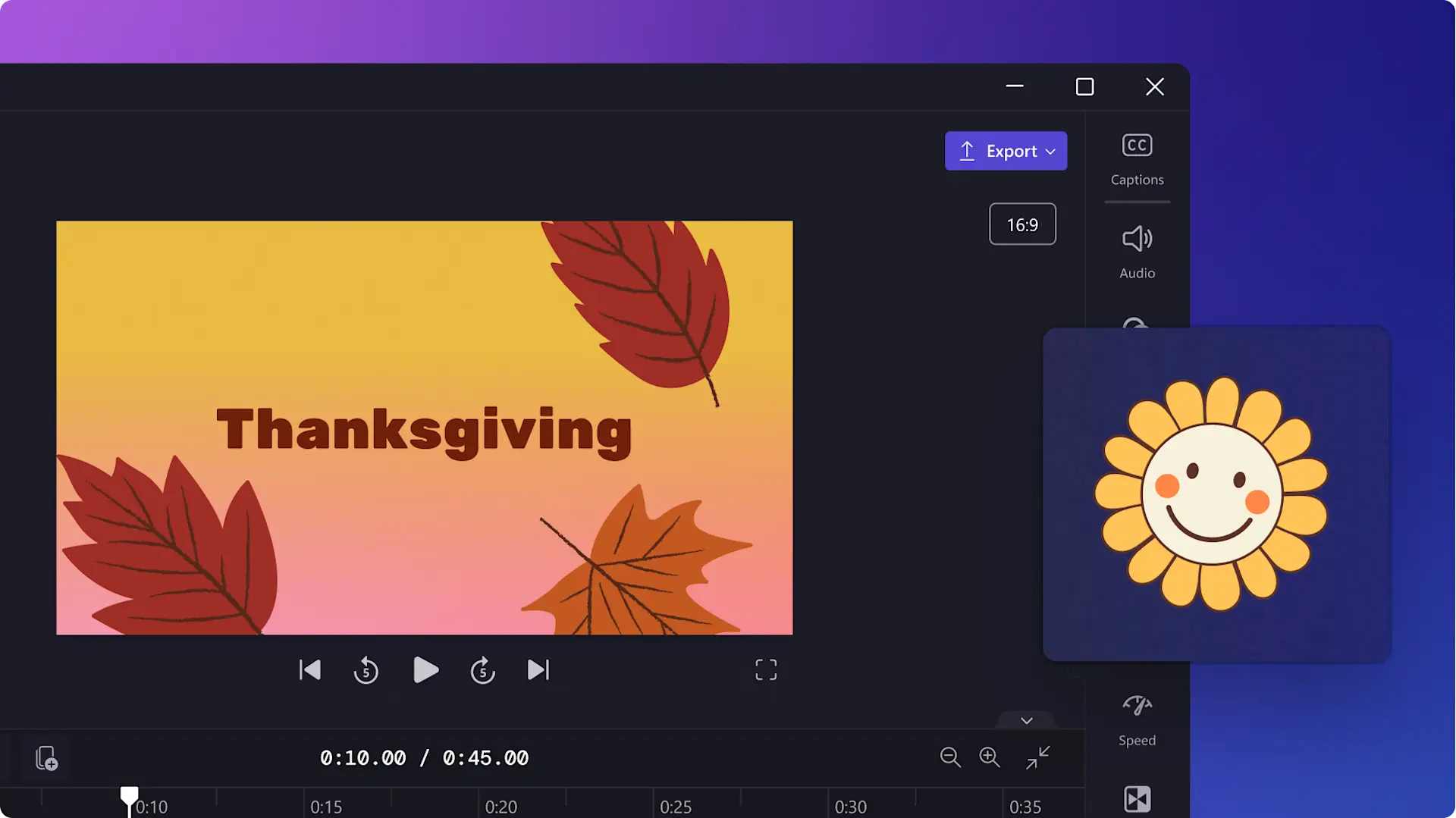 An image of the Thanksgiving thumbnail.