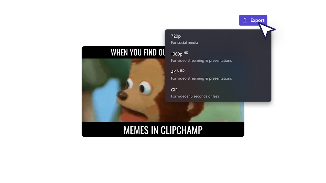 Free video meme generator Clipchamp