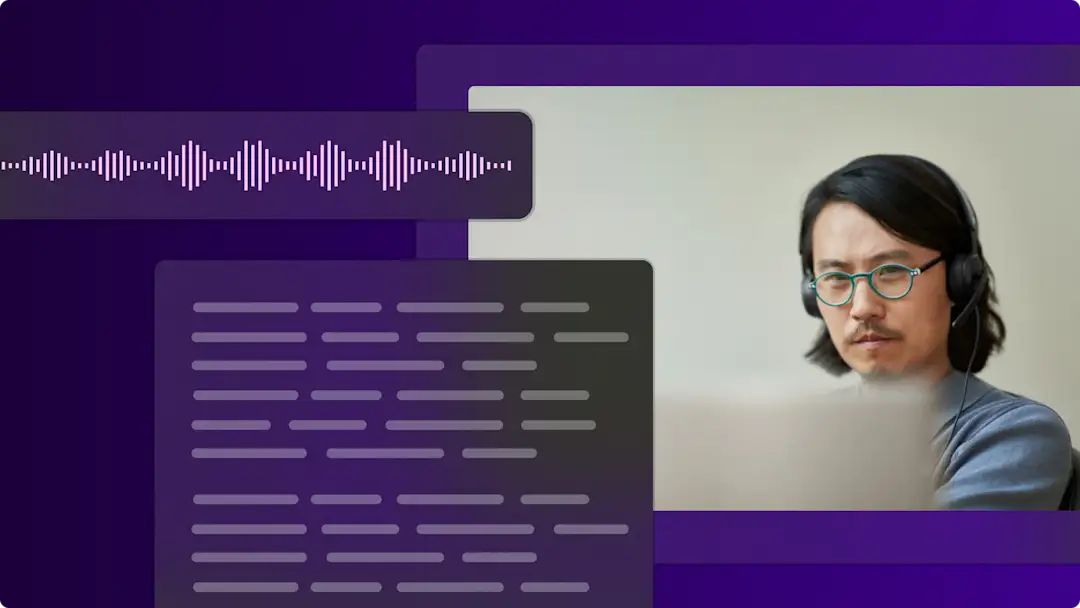 Un usuario que convierte audio a texto en Microsoft Apps