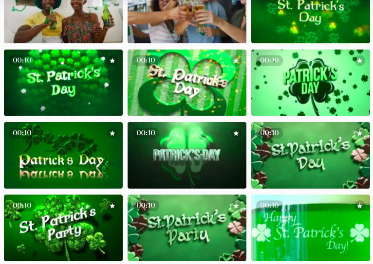 2. St. Patrick’s Day virtual office party with virtual backgrounds
