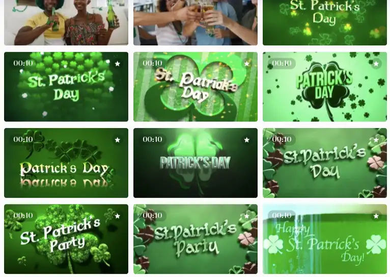 2. St. Patrick’s Day virtual office party with virtual backgrounds
