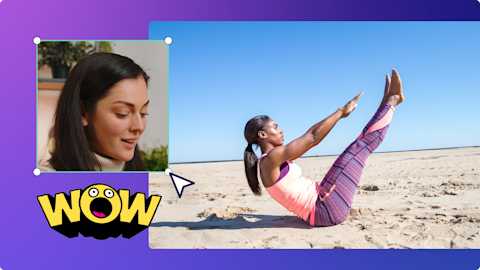 Hình ảnh người dùng đang tạo hiệu ứng hình trong hình.