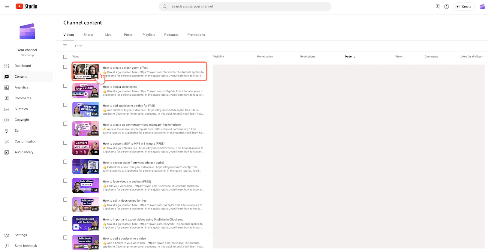 Add End Pic Example How to make YouTube end screens in 2024 | Clipchamp Blog