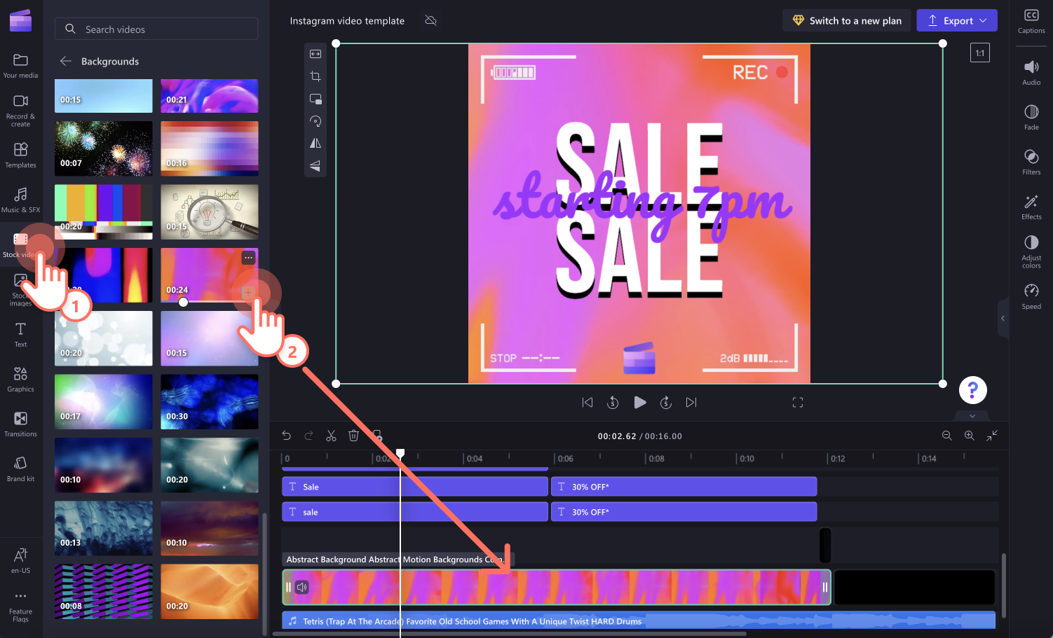 How to make Instagram video templates Clipchamp Blog