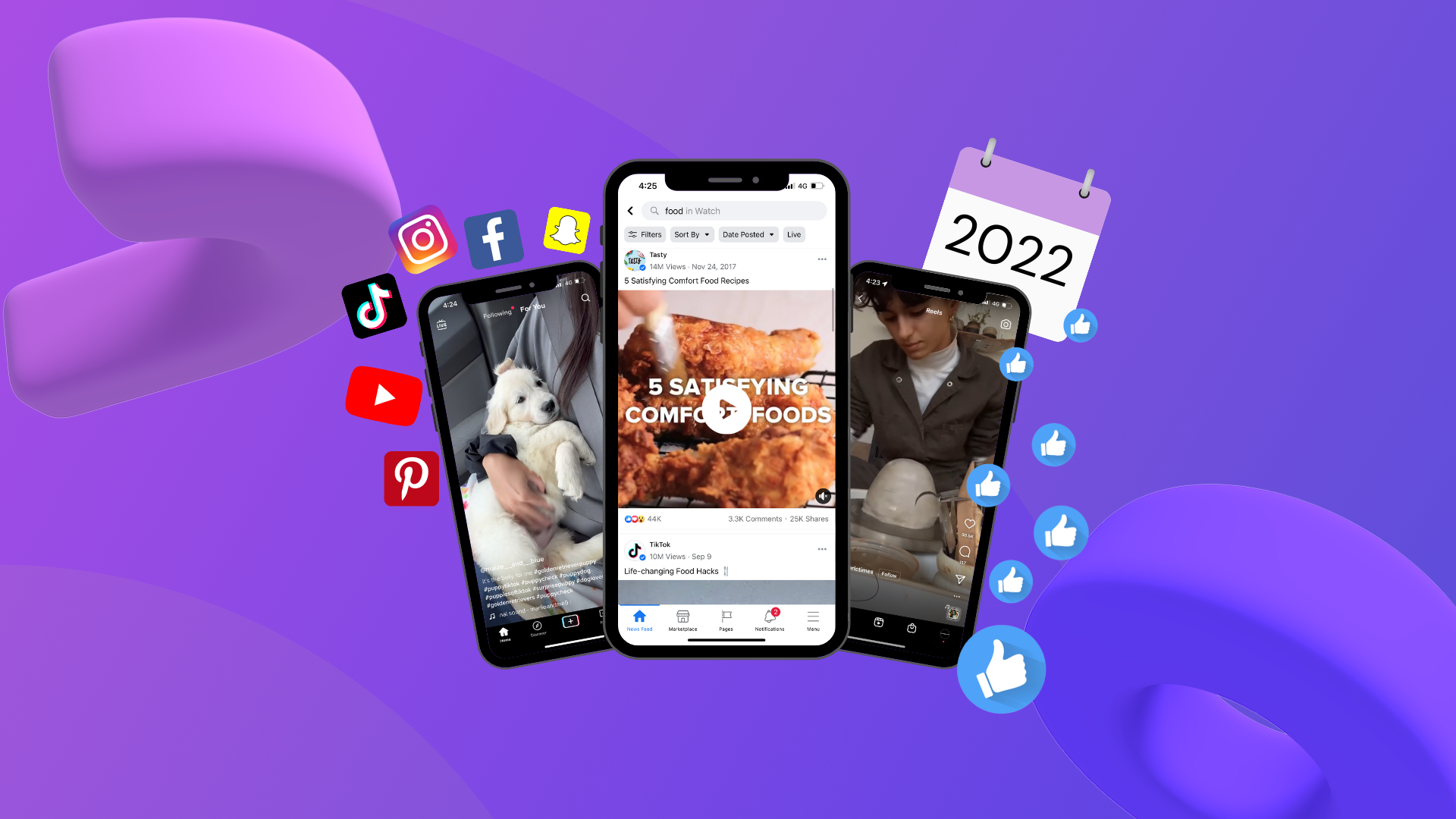 2022 social media calendar ideas for video CC thumbnail