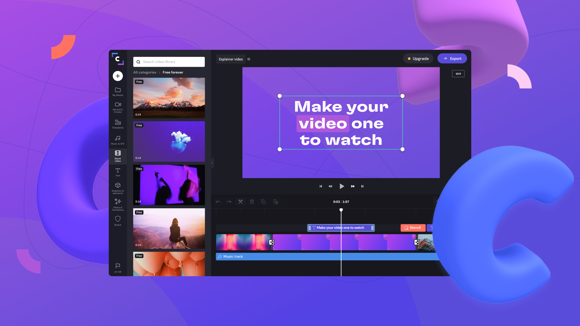 professional online video editor free