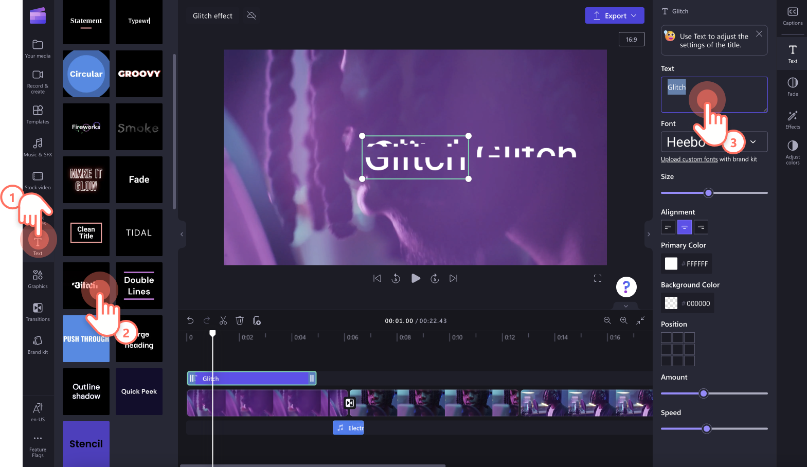 How to add glitch effect to videos