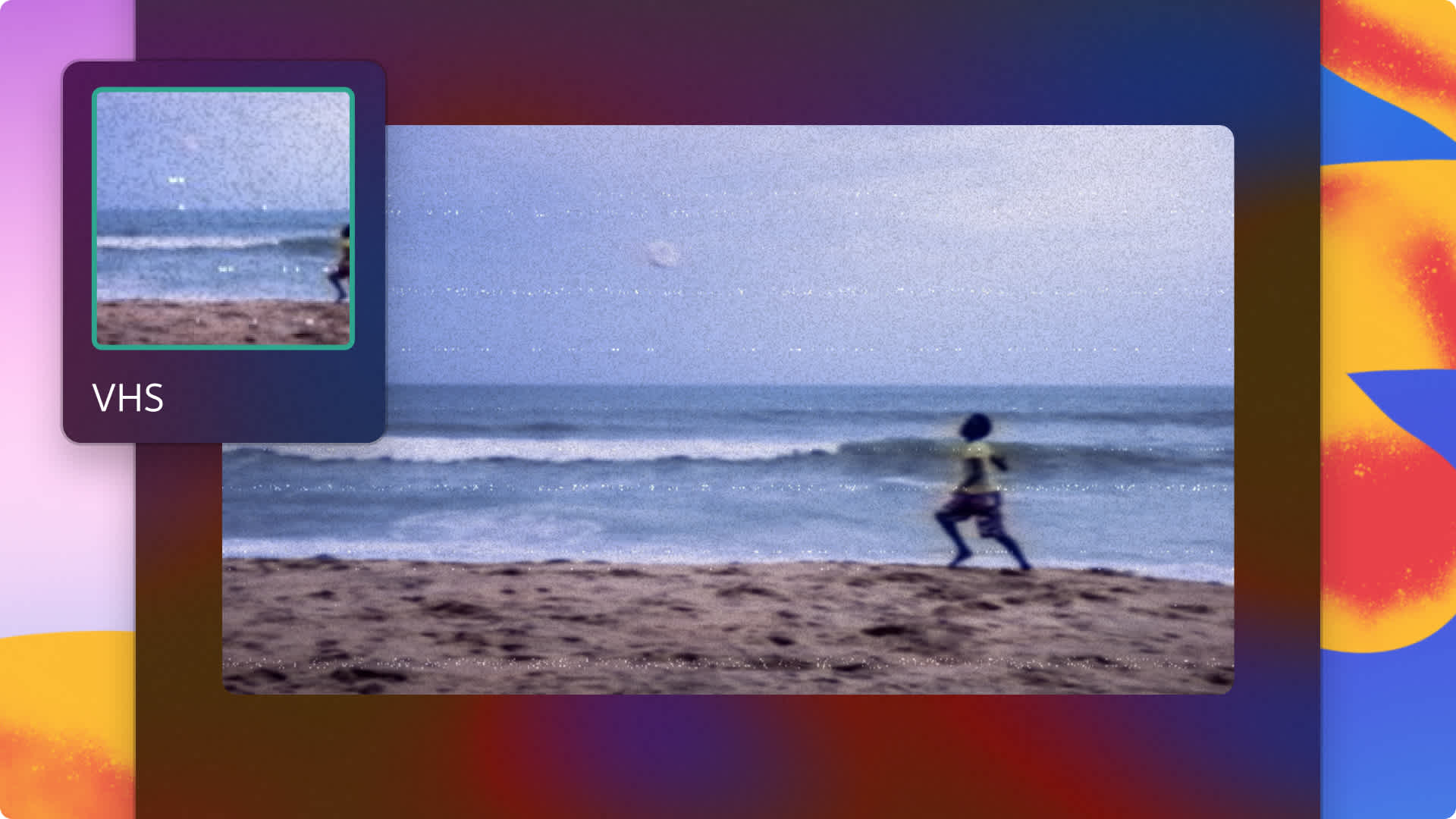 An image of the VHS effect.