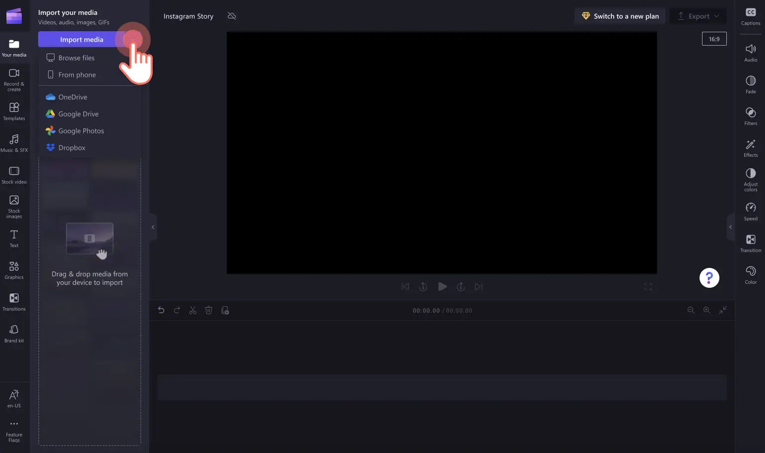 Instagram Story - step 1b