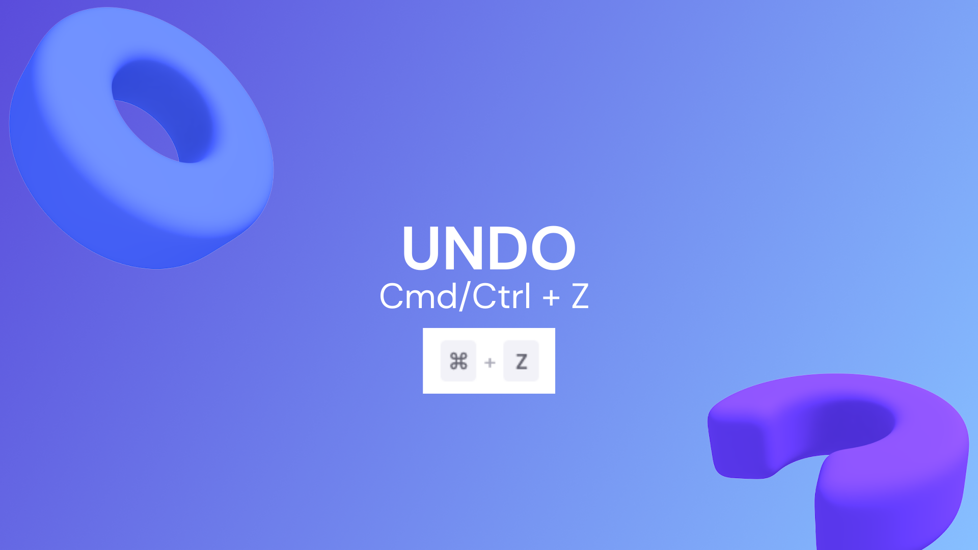Shortcut Undo