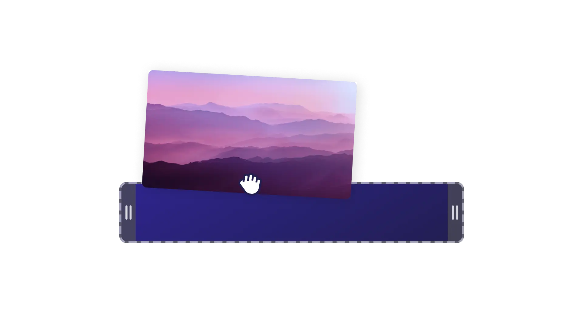 Afbeelding met sleepfunctie van Clipchamp om een video toe te voegen aan de bewerkingstijdlijn. 