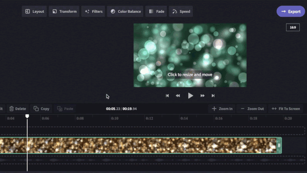 Zoom Holiday video background – Step 5. Export the finished Zoom video background