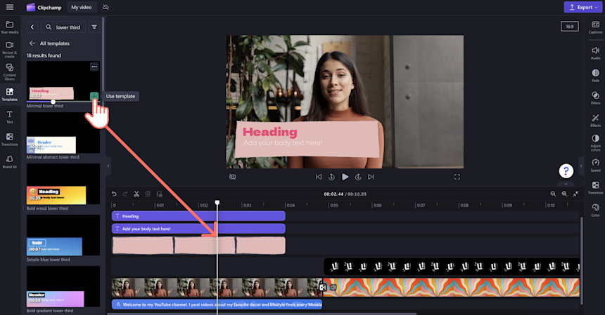 Video Lower 3rd How to add lower thirds to videos | Clipchamp Blog