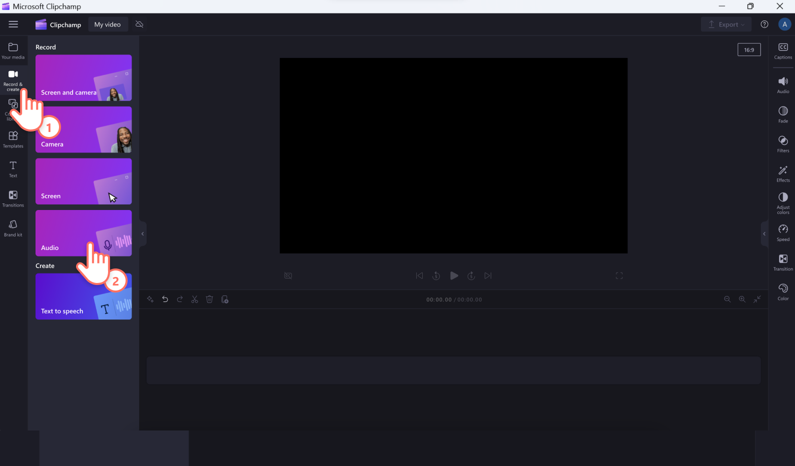 Image of a user clicking on the audio button on Windows 11.