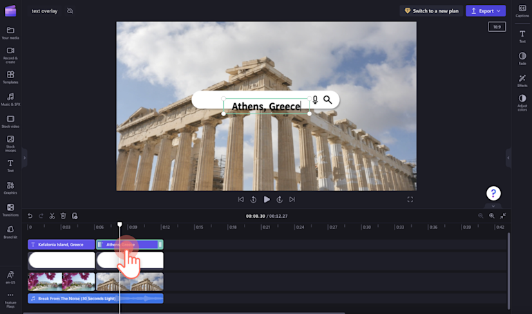 How to overlay text on video and GIFs | Clipchamp Blog