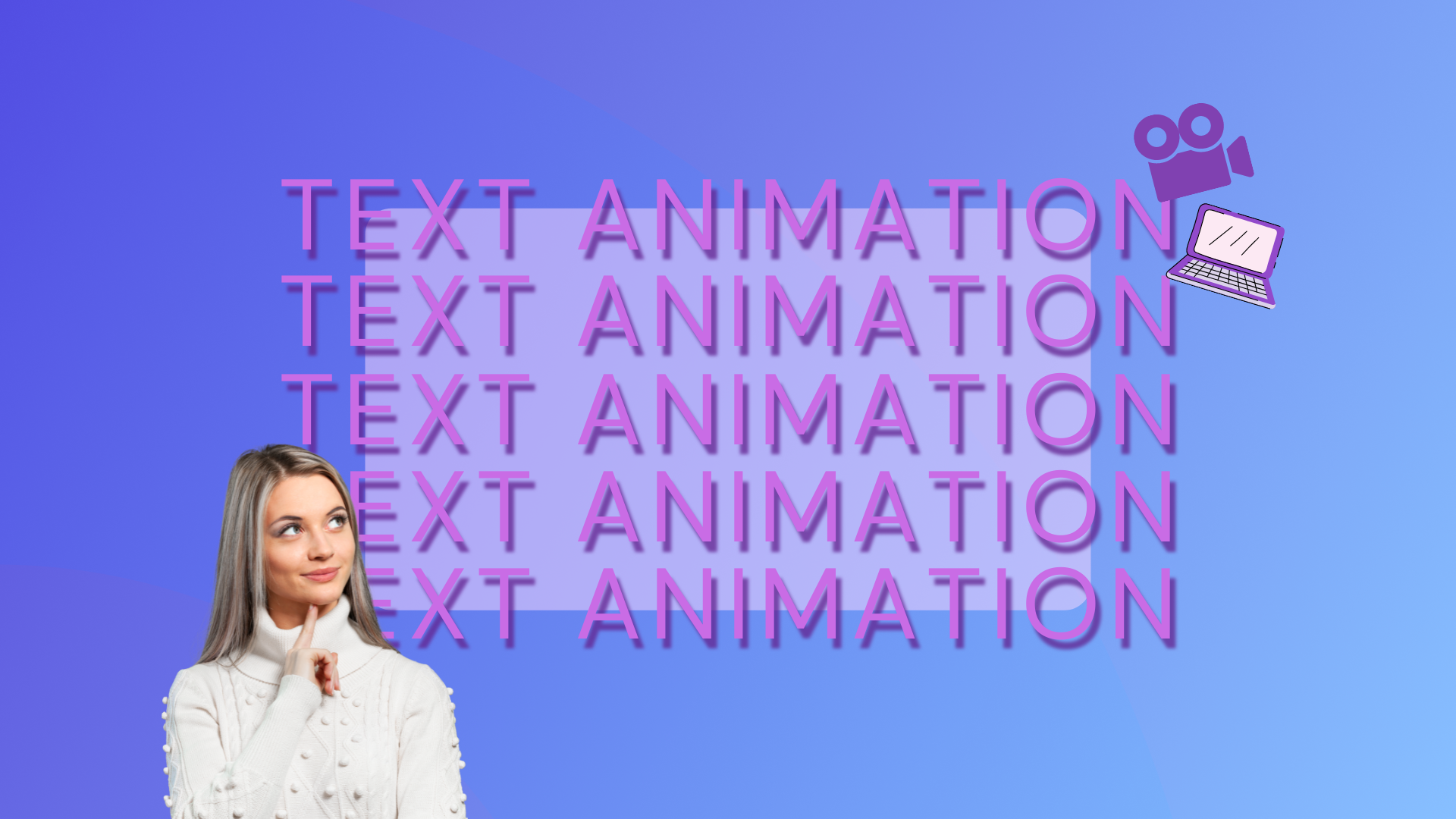 How to add text animation to a video CC thumbnail